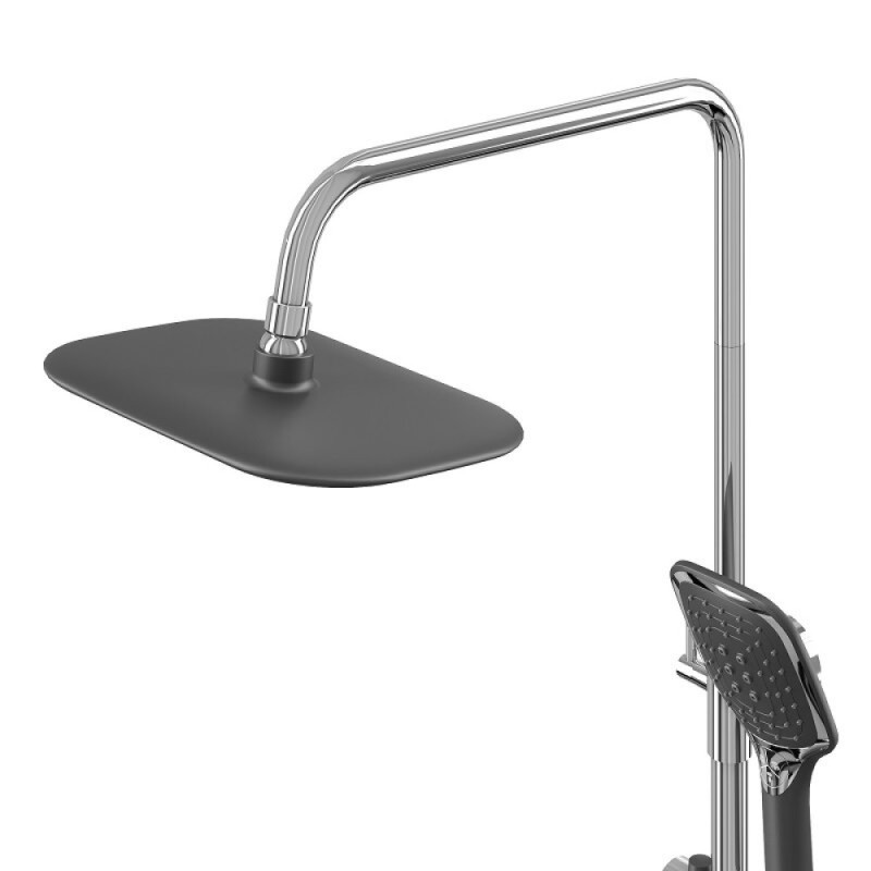 Душевая система Grossman Alba 500.K35.06.100/210, хром/черный