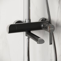 Душевая система Grossman Alba 500.K35.06.100/210, хром/черный