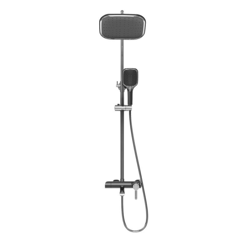 Душевая система Grossman Alba 500.K35.06.100/210, хром/черный