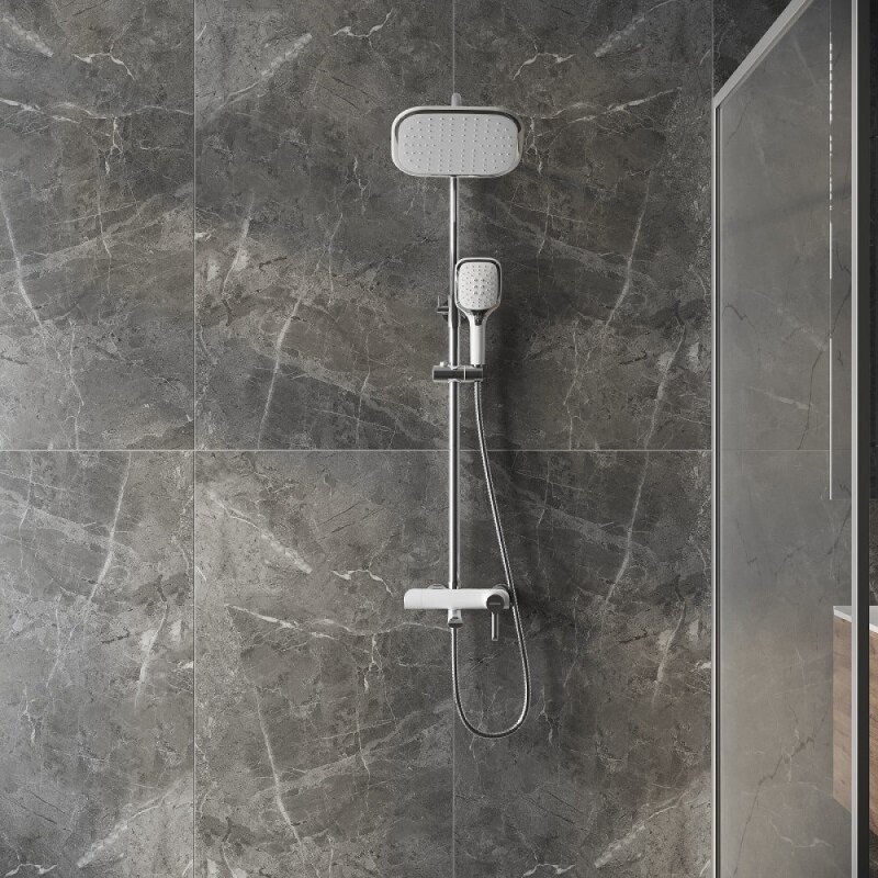 Душевая система Grossman Alba 500.K35.06.100/000, хром/белый