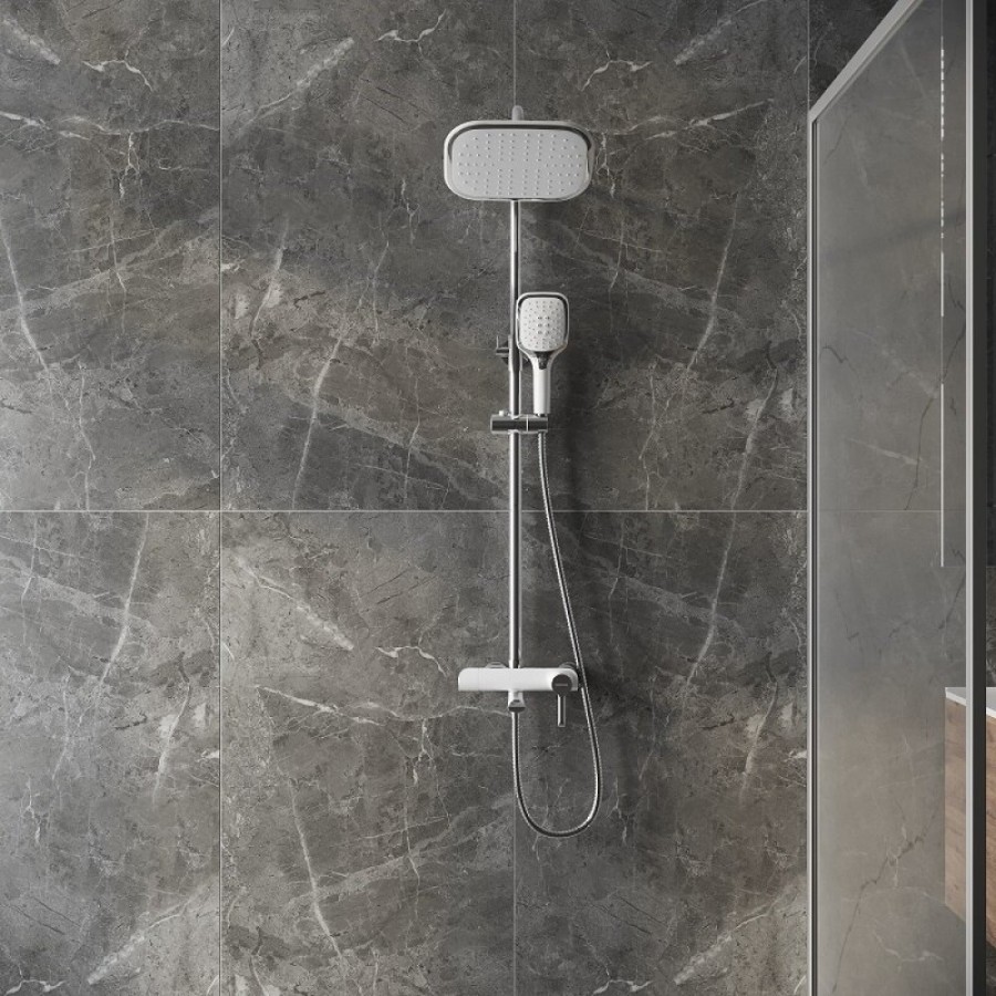 Душевая система Grossman Alba 500.K35.06.100/000, хром/белый