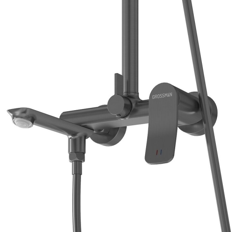 Душевая система Grossman Advans 500.K35.09.420, графит сатиновый