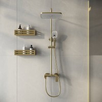 Душевая система Grossman Advans 500.K35.09.320, золото сатиновый