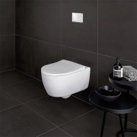 Подвесной унитаз Geberit iCon 501.664.00.1 безободковый, крышка микролифт, тонкая (замена 500.784.01.1)