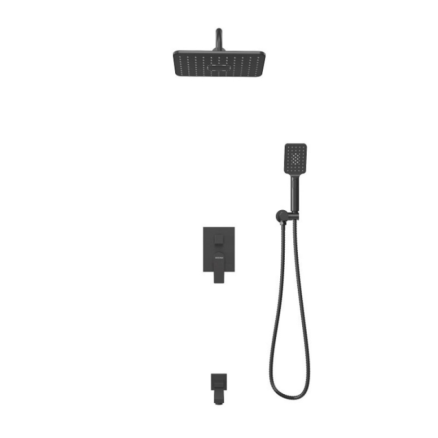 Душевая система Grossman Classic 501.K35.04.210, черный матовый