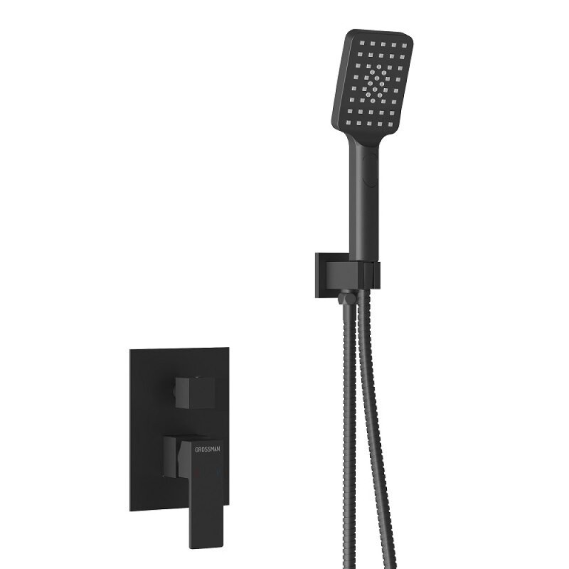 Душевая система Grossman Style 501.K35.05.210, черный матовый