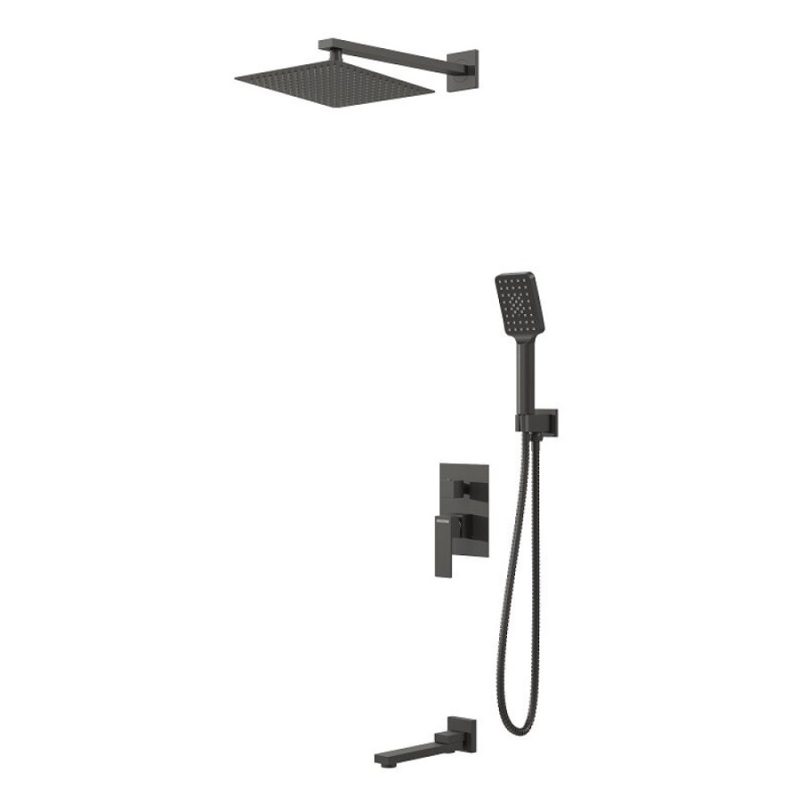 Душевая система Grossman Style 501.K35.05.210, черный матовый