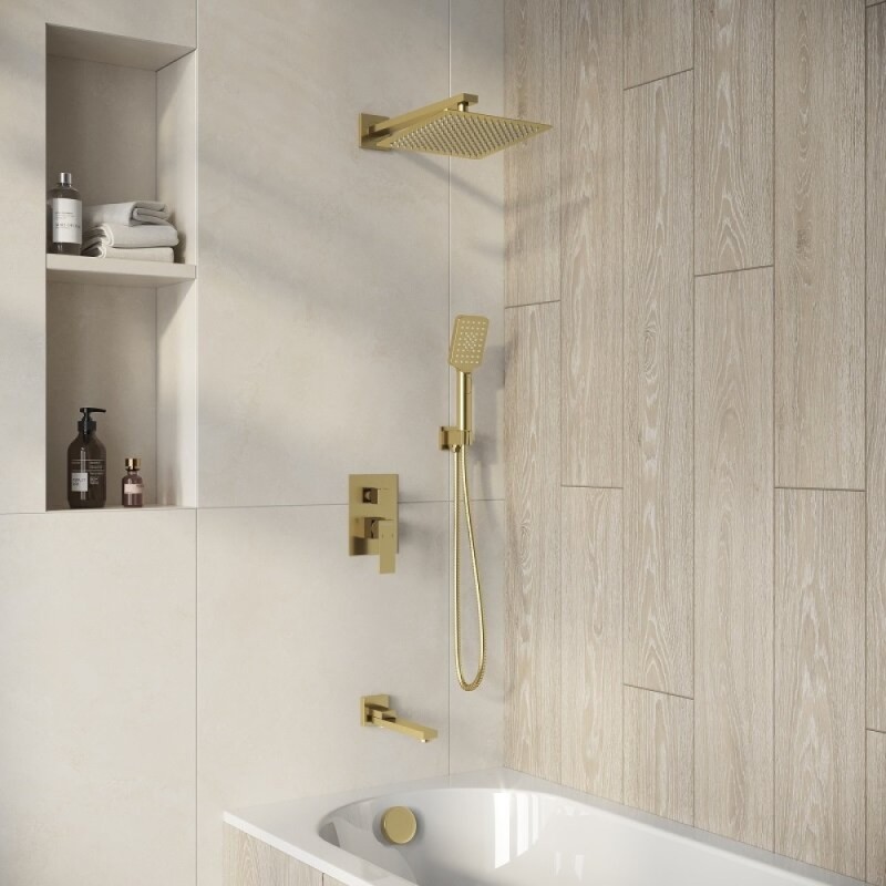 Душевая система Grossman Style 501.K35.05.320, золото сатиновый