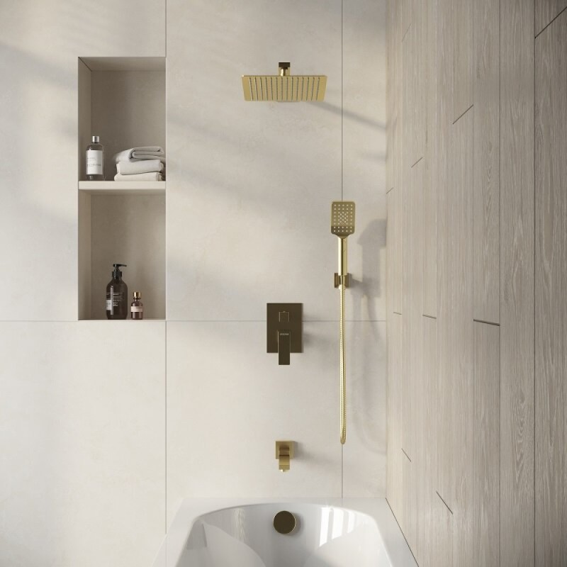Душевая система Grossman Style 501.K35.05.320, золото сатиновый