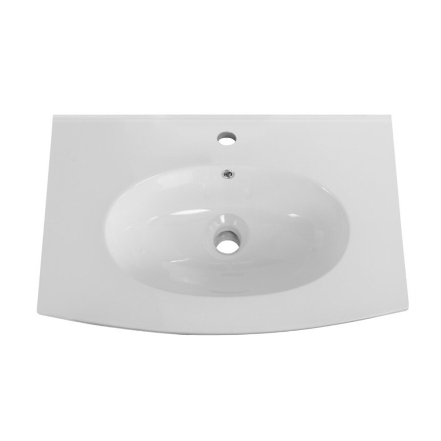 Раковина Cezares Comfort 50132, 75 см, керамика, белый