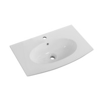 Раковина Cezares Comfort 50132, 75 см, керамика, белый
