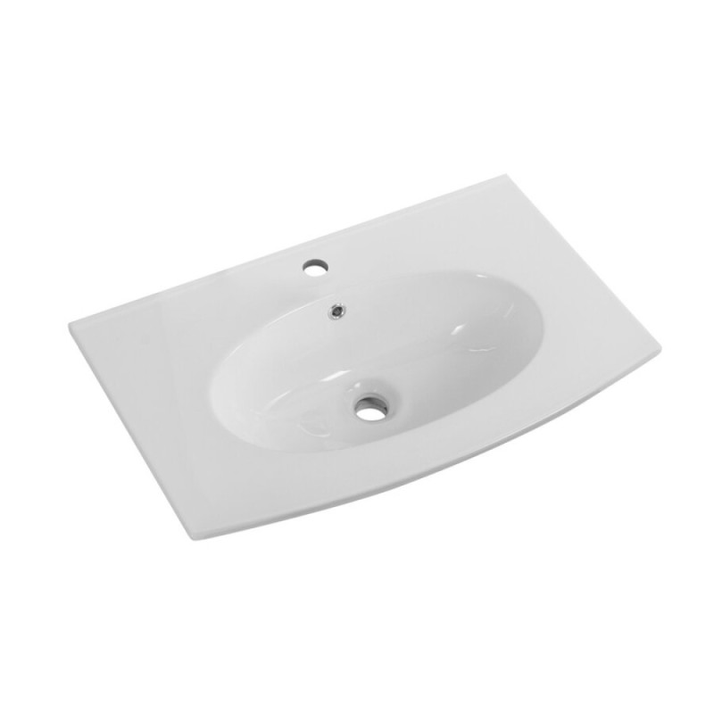 Раковина Cezares Comfort 50132, 75 см, керамика, белый