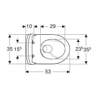 Подвесной унитаз Geberit iCon 2 503.045.00.1, безободковый, с сиденьем микролифт, белый