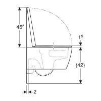 Подвесной унитаз Geberit iCon 2 503.045.00.1, безободковый, с сиденьем микролифт, белый