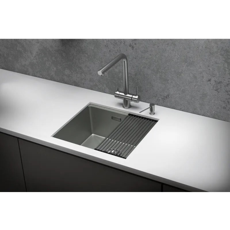 Кухонная мойка Granula Kitchen Space, 50 см, нержавеющая сталь, PVD сталь матовая