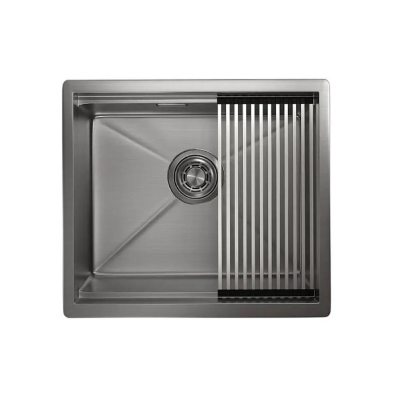 Кухонная мойка Granula Kitchen Space 50 см, нержавеющая сталь, PVD сталь сатин, 5045U