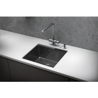 Кухонная мойка Granula Kitchen Space 50 см, нержавеющая сталь, PVD сталь сатин, 5045U