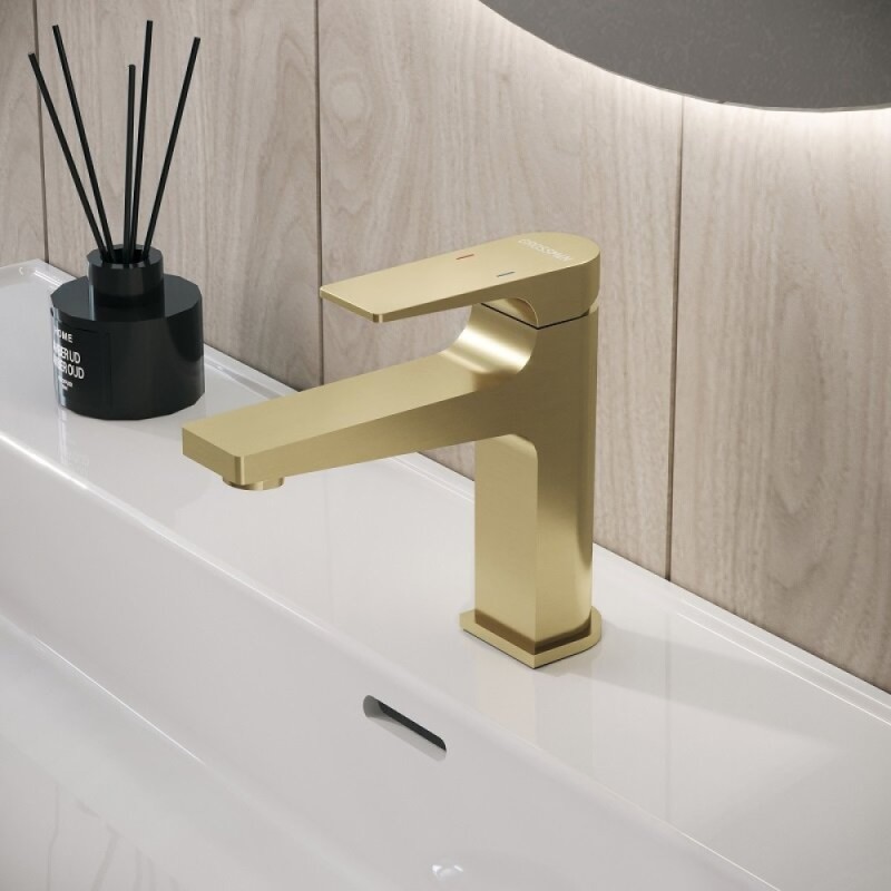 Смеситель Grossman Classic 510.K35.04.320, для раковины, цвет золото сатиновый