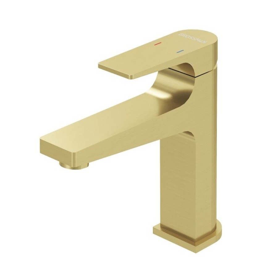 Смеситель Grossman Classic 510.K35.04.320, для раковины, цвет золото сатиновый