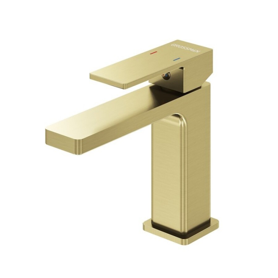 Смеситель Grossman Style 510.K35.05.320, для раковины, цвет золото сатиновый