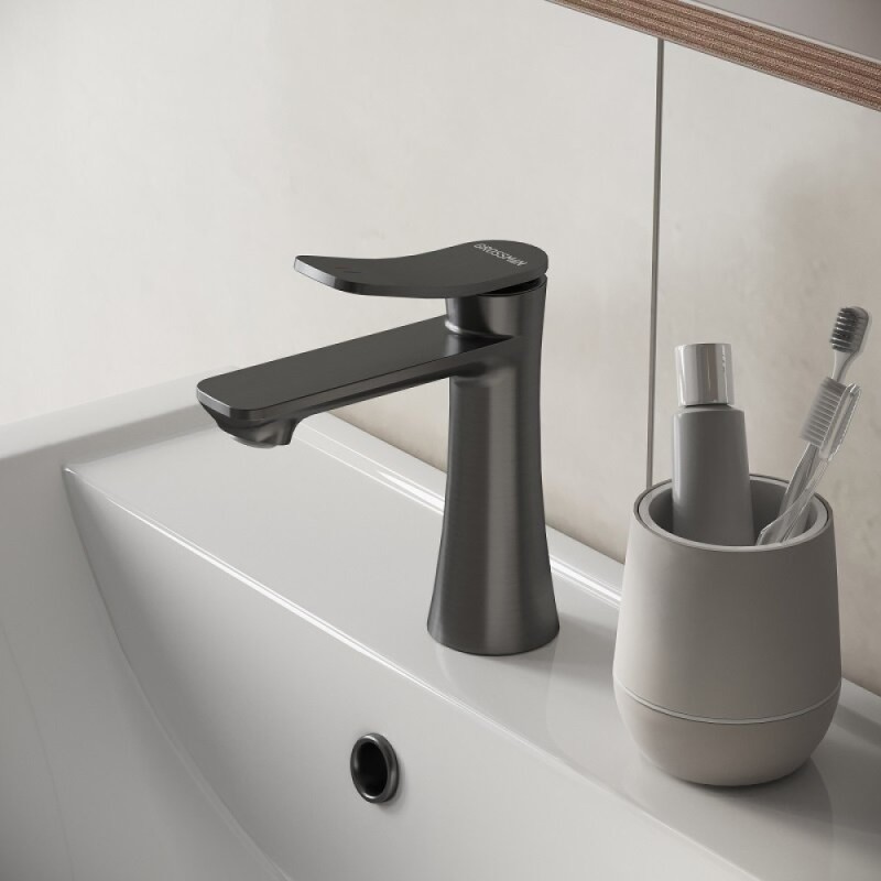 Смеситель Grossman Advans 510.K35.09.420, для раковины, графит сатиновый