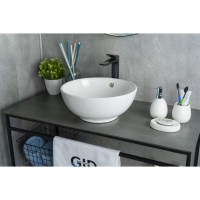 Раковина Gid Esfera N9002 51102, 38 см, фаянс, белая