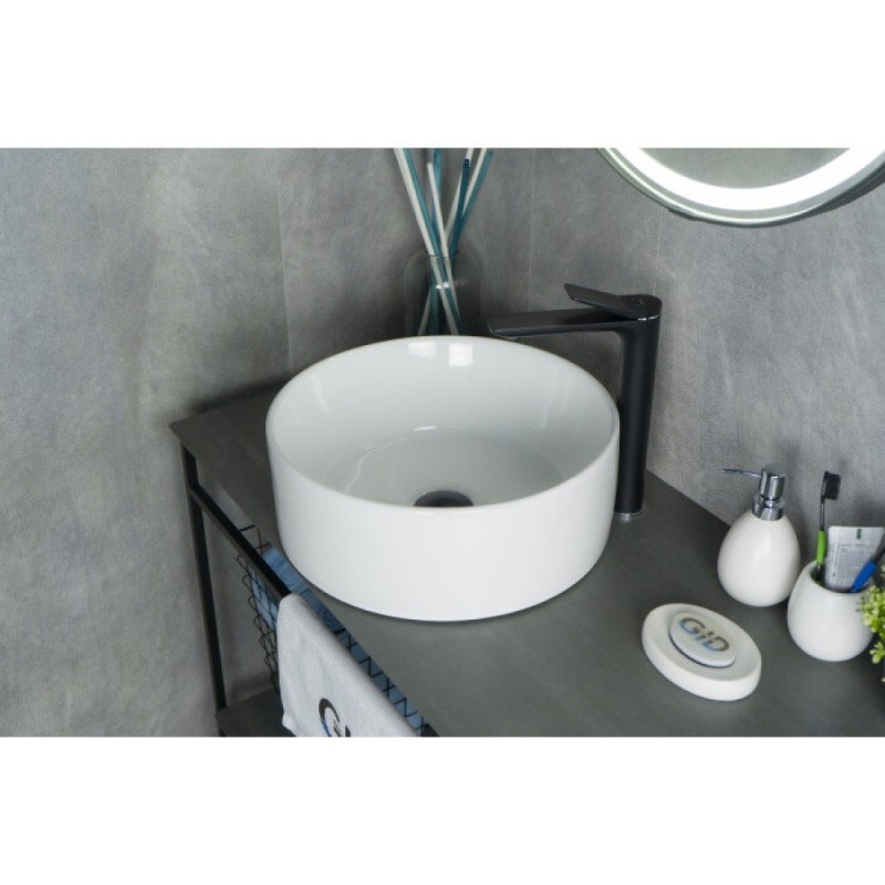 Раковина Gid Esfera N9011 51105, 40 см, фаянс, белая