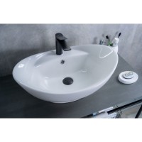 Раковина Gid Lago N9018 51107, 59 см, фаянс, белая