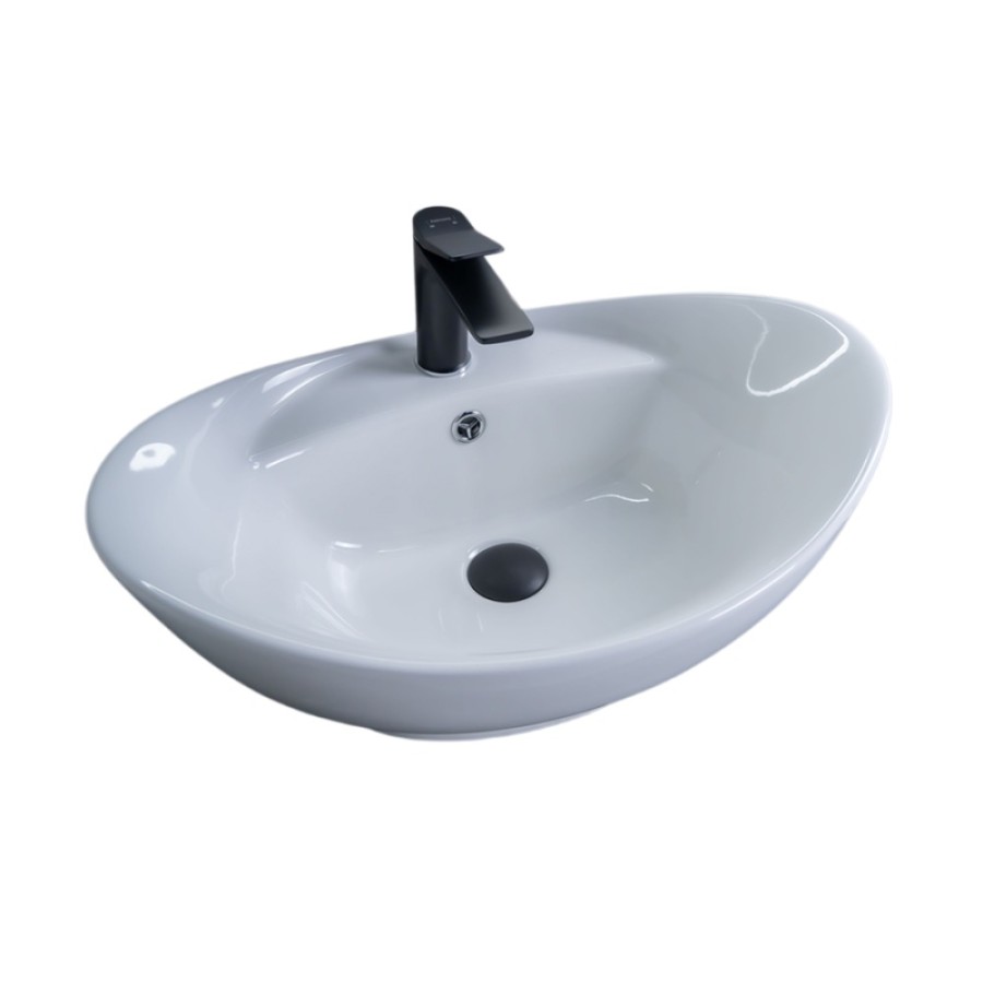 Раковина Gid Lago N9018 51107, 59 см, фаянс, белая