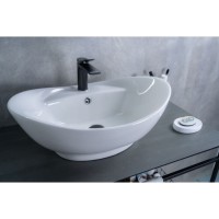 Раковина Gid Lago N9018 51107, 59 см, фаянс, белая
