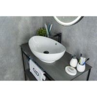 Раковина Gid Lago N9019 51108, 60 см, фаянс, белая