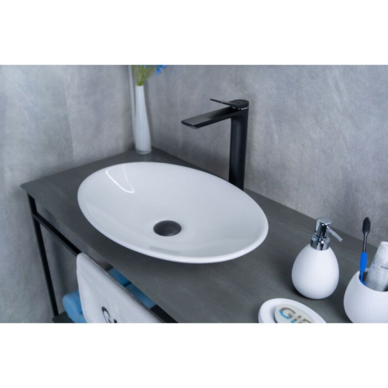 Раковина Gid Lago N9022 51110, 50 см, фаянс, белая