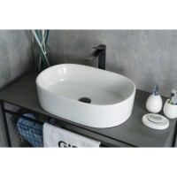 Раковина Gid Lago N9025 51111, 56 см, фаянс, белая