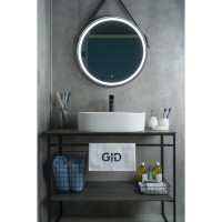 Раковина Gid Lago N9025 51111, 56 см, фаянс, белая