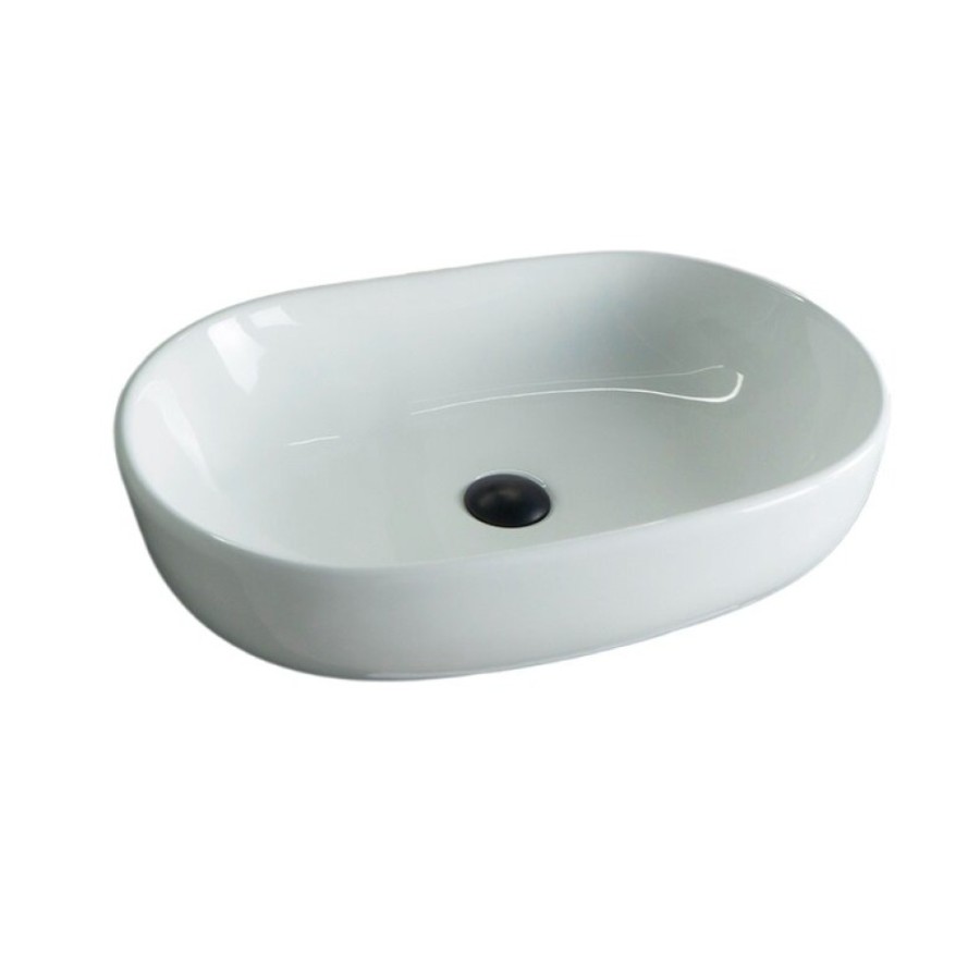 Раковина Gid Lago N9026a 51112, 60 см, фаянс, белая