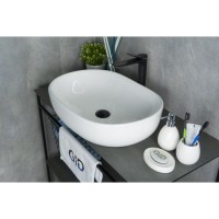 Раковина Gid Lago N9026a 51112, 60 см, фаянс, белая