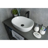 Раковина Gid Lago N9026b 51113, 48 см, фаянс, белая