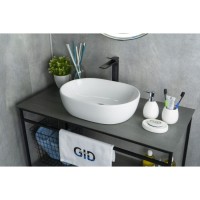 Раковина Gid Lago N9026b 51113, 48 см, фаянс, белая