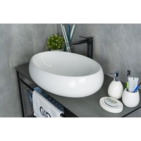 Раковина Gid Lago N9030a 51114, 60 см, фаянс, белая