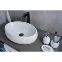 Раковина Gid Lago N9030b 51115, 48 см, фаянс, белая