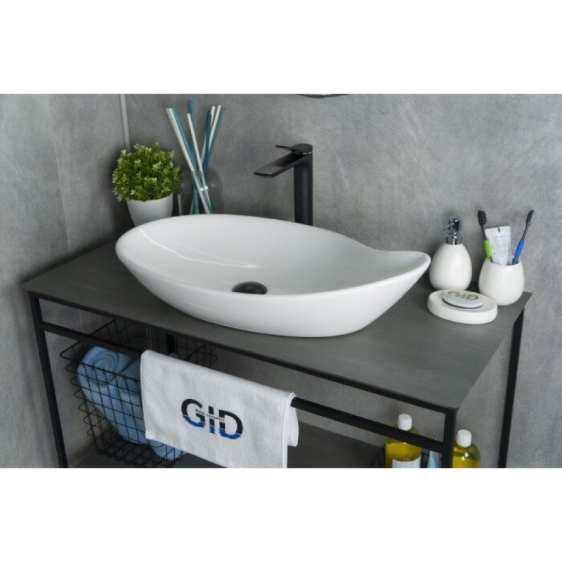 Раковина Gid Creativo N9052 51116, 65 см, фаянс, белая