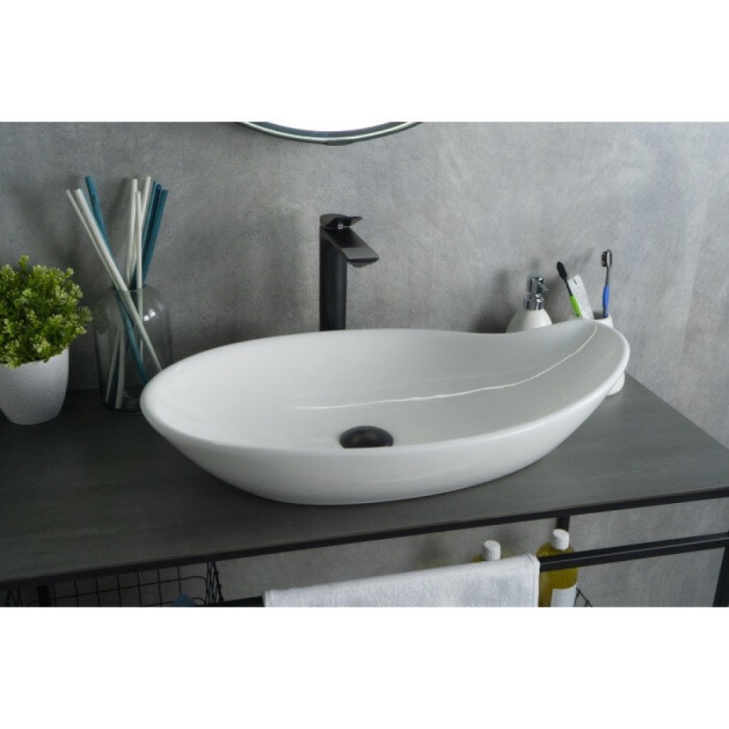 Раковина Gid Creativo N9052 51116, 65 см, фаянс, белая