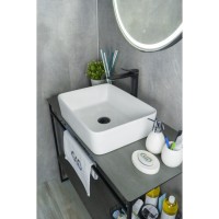 Раковина Gid Geometrico N9103 51120, 48 см, фаянс, белая