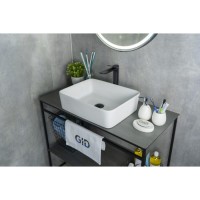 Раковина Gid Geometrico N9103 51120, 48 см, фаянс, белая