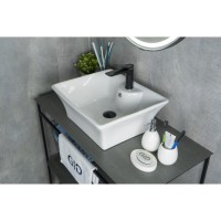 Раковина Gid Geometrico N9108 51121, 49 см, фаянс, белая