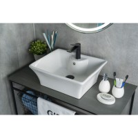Раковина Gid Geometrico N9108 51121, 49 см, фаянс, белая