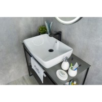 Раковина Gid Geometrico N9121 51123, 59 см, фаянс, белая
