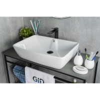 Раковина Gid Geometrico N9121 51123, 59 см, фаянс, белая