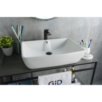Раковина Gid Geometrico N9121 51123, 59 см, фаянс, белая