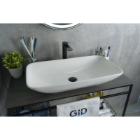 Раковина Gid Geometrico N9122 51124, 71 см, фаянс, белая